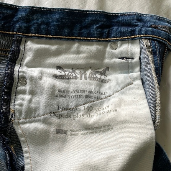 Levi’s 513 Men’s Slim Straight Medium Wash Jeans, Size 33x32 - Picture 13 of 15